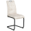 Beliani Set of 4 Dining Chairs CISCO Fabric Light Beige 4