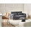 Beliani Sofa 3 Seater WETLAN Fabric Dark Grey 5