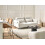 Beliani Sofa 3 Seater WETLAN Fabric Off-White 2