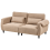 Beliani Sofa 3 Seater WETLAN Fabric Light Brown 4