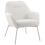 Beliani Armchair JABRO Fabric Off-White 4
