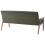 Beliani Sofa 3 Seater ESRUM Fabric Dark Brown/ Green 5