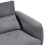 Beliani Sofa 3 Seater WETLAN Fabric Dark Grey 6
