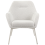 Beliani Armchair JABRO Fabric Off-White 5