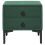 Beliani 2 Drawer Bedside Table SEZANNE Velvet Dark Green 2