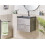 Beliani Wall Mounted Vanity Unit with Basin CARDIEL Grey 2