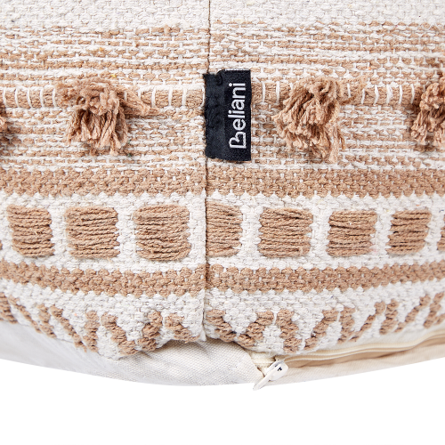 Beliani Pouffe KARAW Cotton Beige 2