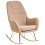 Beliani Rocking Chair GULSELE Boucle Beige 4