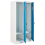 Beliani Double Door Storage Locker ATHLETE Metal White/ Blue 4
