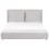 Beliani Bed Fabric BAJONNA 160 x 200 cm (EU King Size) Light Grey 5