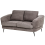 Beliani Sofa 2 Seater KJAER Chenille Taupe 4