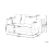 Beliani Sofa 2 Seater KJAER Chenille Taupe 3