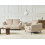 Beliani Living Room Set 3 Seater KJAER Boucle Light Beige 2