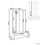 Beliani 4-Door Storage Locker with Bench ATHLETE Metal Grey/ White 4