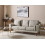 Beliani Sofa 3 Seater LOKKA Fabric Beige 2
