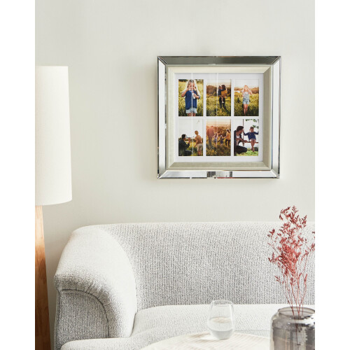 Beliani Frame for 6 Photos MAKENI Silver 1