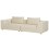 Beliani Sofa 3 Seater LERMON Fabric Beige 4