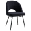 Beliani Set of 2 Dining Chairs ONAGA Boucle Black 5
