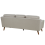 Beliani Sofa 3 Seater LOKKA Fabric Beige 5