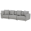 Beliani Sofa 3 Seater SIGTUNA Fabric Light Grey 4
