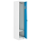 Beliani Single Door Storage Locker ATHLETE Metal White/ Blue 4