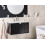 Beliani Wall Mounted Vanity Unit with Basin BONAIRE Black 2