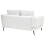Beliani Living Room Set 3 Seater KJAER Fabric Off-White 6