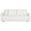 Beliani Sofa Bed 3 Seater KRAMA Boucle White with Storage 4