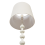 Beliani Floor Lamp KRIOS Metal White 5