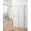 Beliani Double Door Storage Locker ATHLETE Metal Grey/ White 2