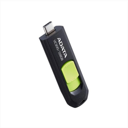 ADATA Clé USB Type C Adata UC300 128Go Rétractable Noir/Vert 1