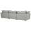 Beliani Sofa 3 Seater SIGTUNA Fabric Light Grey 5