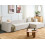 Beliani Corner Sofa 3 Seater VERNON Fabric Light Beige Left Hand 2