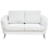 Beliani Living Room Set 3 Seater KJAER Fabric Off-White 4
