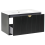 Beliani Wall Mounted Vanity Unit with Basin BONAIRE Black 4