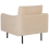 Beliani Armchair VINTERBRO Velvet Beige 5