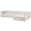 Beliani Corner Sofa 3 Seater VERNON Fabric Light Beige Left Hand 6