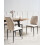 Beliani Set of 4 Dining Chairs ROCHEPORT Fabric Light Beige 2