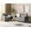 Beliani Sofa 2 Seater FENES Fabric Grey 2