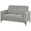 Beliani Sofa 2 Seater FENES Fabric Grey 4