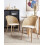 Beliani Set of 2 Dining Chairs CORNELL Metal Light Beige 2