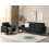 Beliani Sofa 3 Seater FENES Fabric Black 2