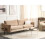 Beliani Sofa 3 Seater VINTERBRO Velvet Beige 2