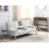 Beliani Sofa Bed 3 Seater ROXEN Fabric Light Beige 2