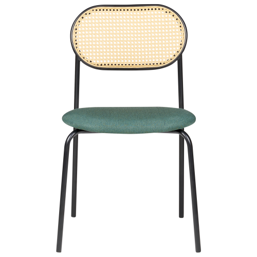 Beliani Set of 2 Dining Chairs ADAVER Metal Black 2
