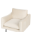 Beliani Armchair VINTERBRO Velvet Light Beige 6
