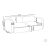 Beliani Sofa 3 Seater AFOSS Fabric Light Beige 3