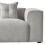 Beliani Corner Sofa 3 Seater DOLVA Fabric Light Grey Right Hand 6