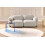 Beliani Sofa 3 Seater AFOSS Fabric Light Beige 2