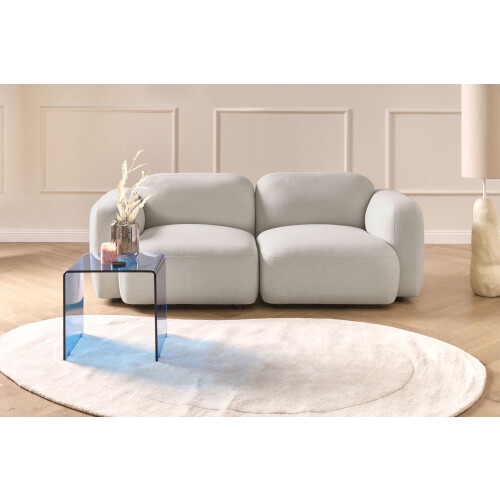 Beliani Sofa 3 Seater AFOSS Fabric Light Beige 1